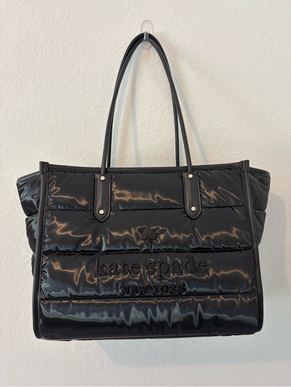 kate spade Black Quilted Puffer Tote